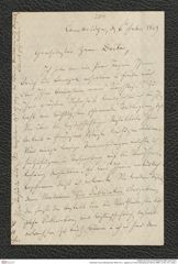Nachlass Franz Steindachner, Brief von L. Agassiz an Franz Steindachner (06.02.1869), Inv.Nr. 3.01, Seite 1